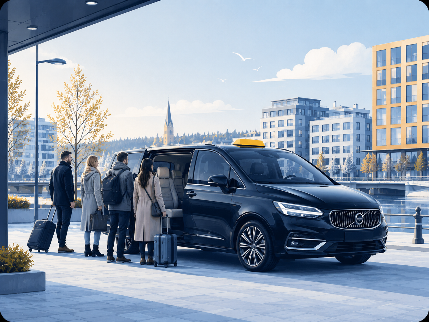Gruppresa med taxi